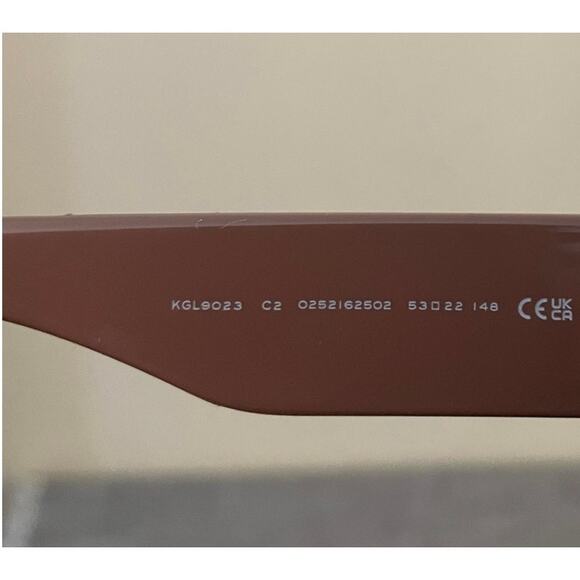 New Kurt Geiger London Womens Crystal Tan/Brown Gradient Square Sunglasses - Picture 10 of 15